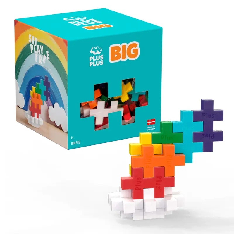 Plus-Plus BIG Rainbow / 100 stk