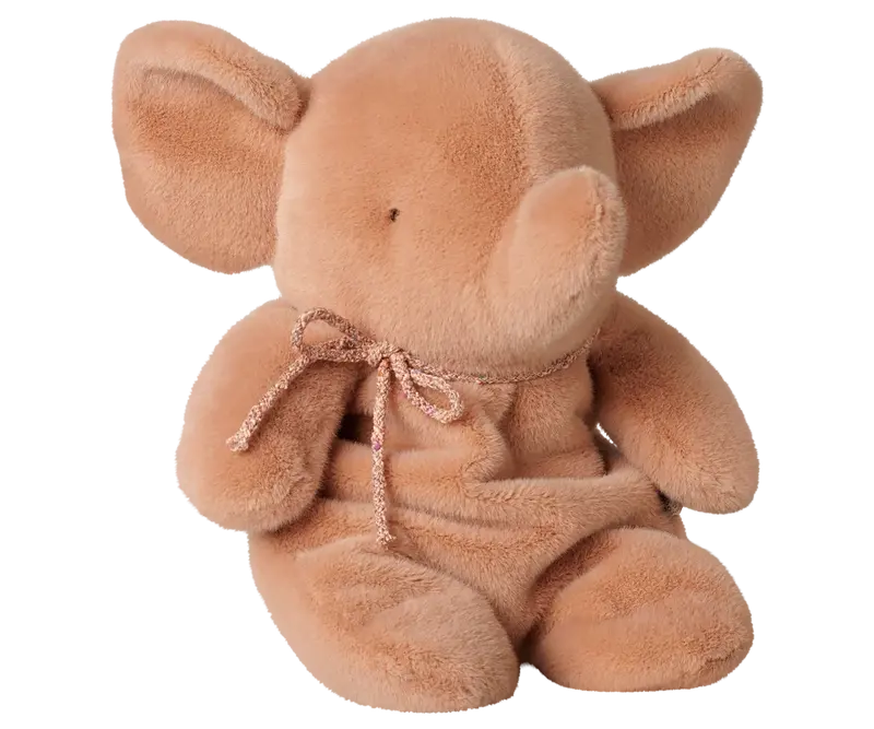 Plyselefant, Medium, Vintage rosa