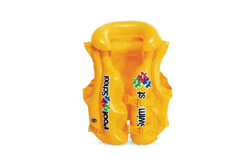 Pool School deluxe svømmevest, alder 3-6 år, 19-30 kg