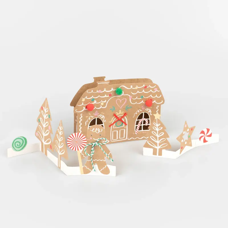 Pop-up Kort, Gingerbread