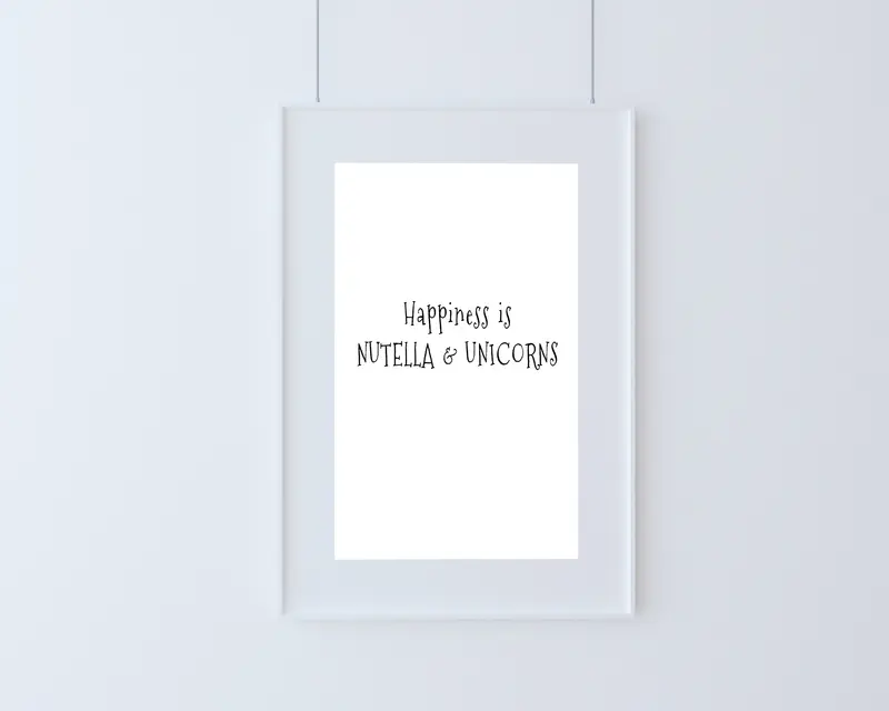 Poster | Nutella & Unicorns