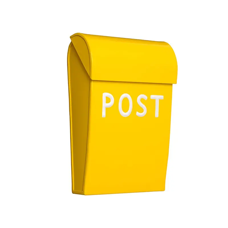 Postkasse mini, gul