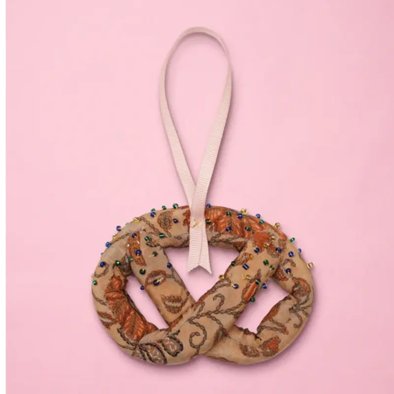 Pretzel SILK Ornament