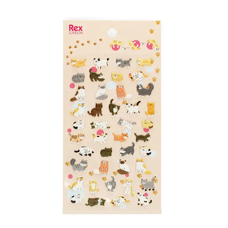 Puffy Stickers - Cats