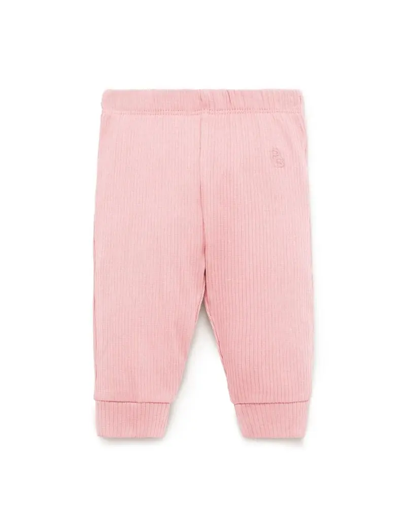 Purebaby Rib Leggings - Dusty Rose
