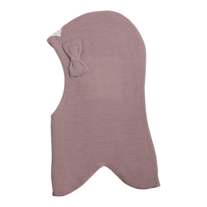 Racing Kids Uld Rund Elefanthue m/Sløjfe Purple Rose