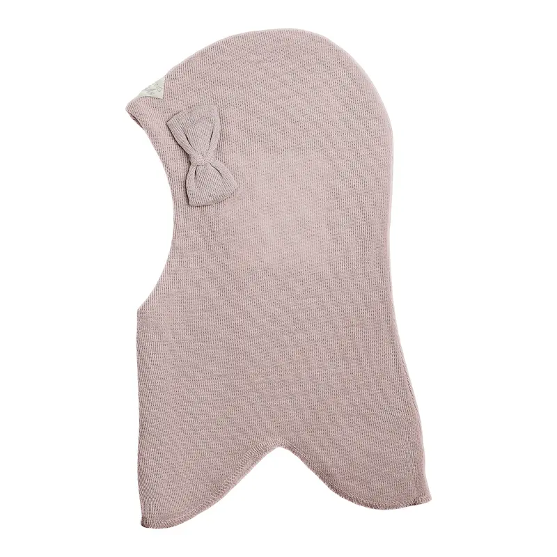 Racing Kids Uld Rund Elefanthue m/Sløjfe Rose mushroom