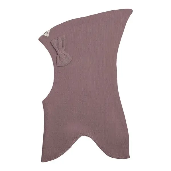 Racing Kids Uld spids elefanthue m. Sløjfe  Dusty Purple