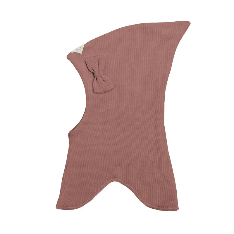Racing Kids Uld Spids Elefanthue m/Sløjfe Old Rose