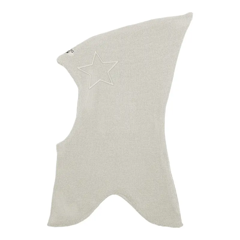 Racing Kids Uld Spids Elefanthue m/Stjerne Beige Grey