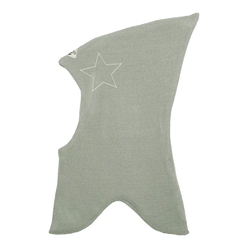 Racing Kids Uld Spids Elefanthue m/Stjerne Light Seagrass