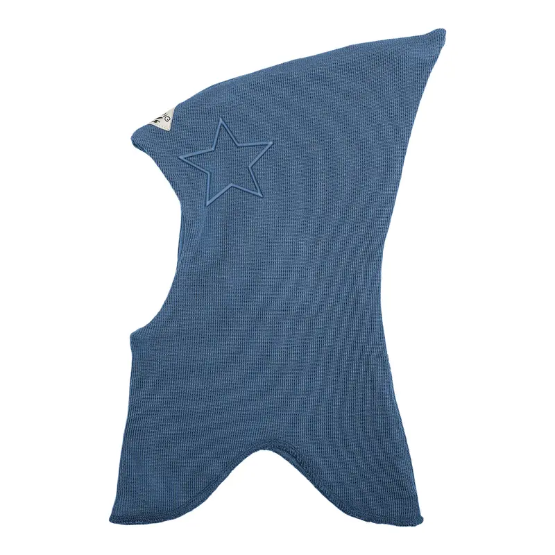 Racing Kids Uld Spids Elefanthue m/Stjerne Sea Blue