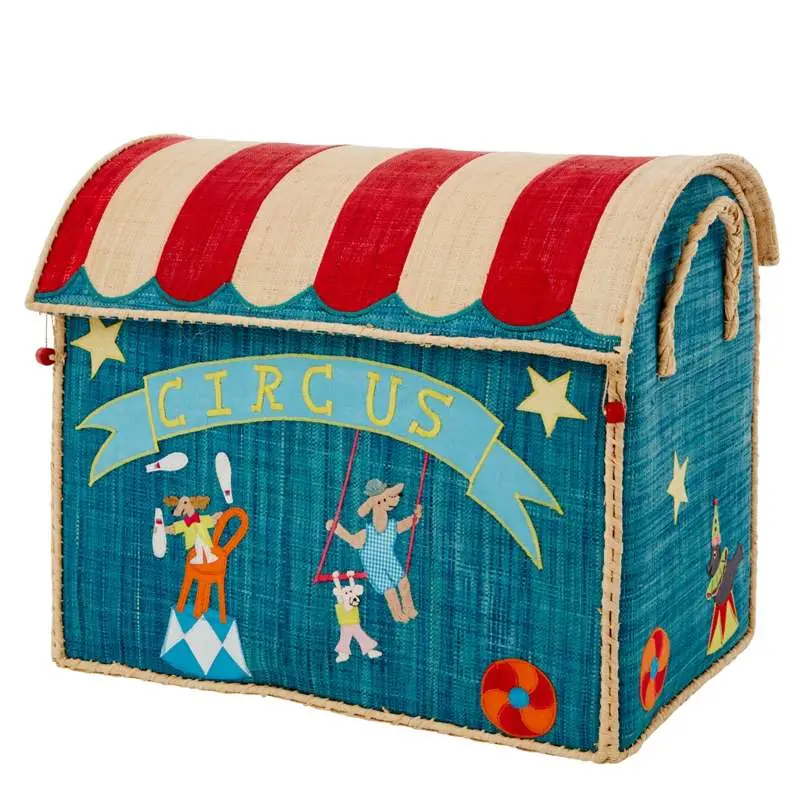 RICE Raffia Opbevaringshus - Cirkus - Stor