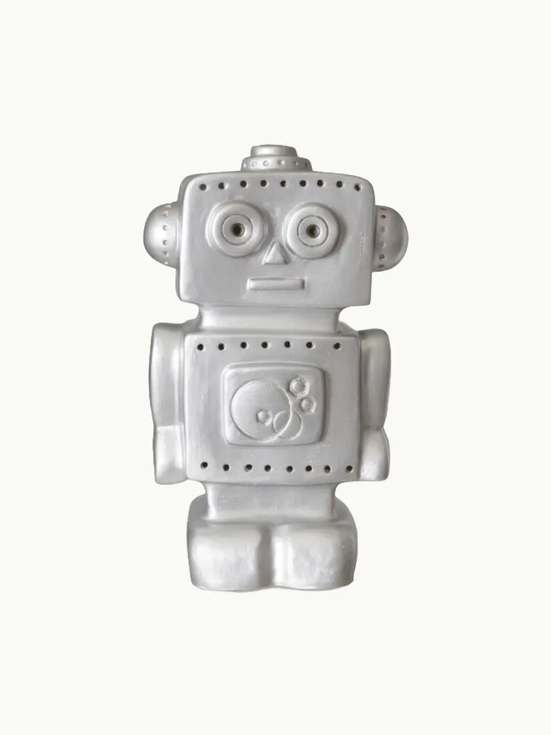 Robotlampe Sølv