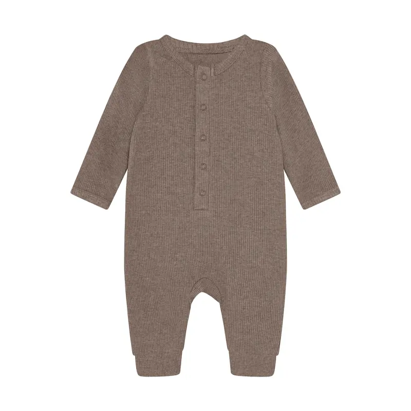 Romper LS Melange Rib - Mountain Trial Melange