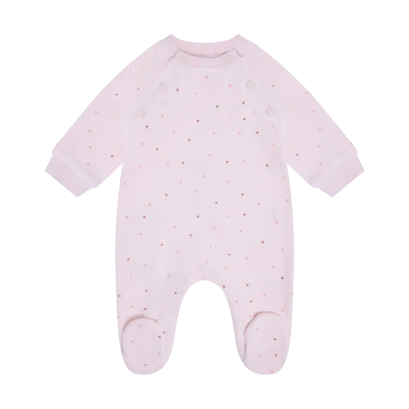 Romper LS Velour - Pale Lilac