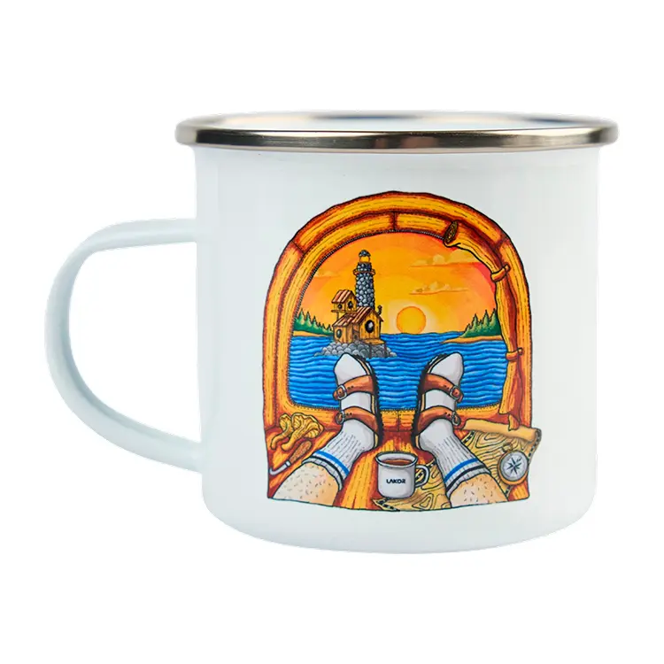 Room with a View Enamel Mug | Kop | Jern