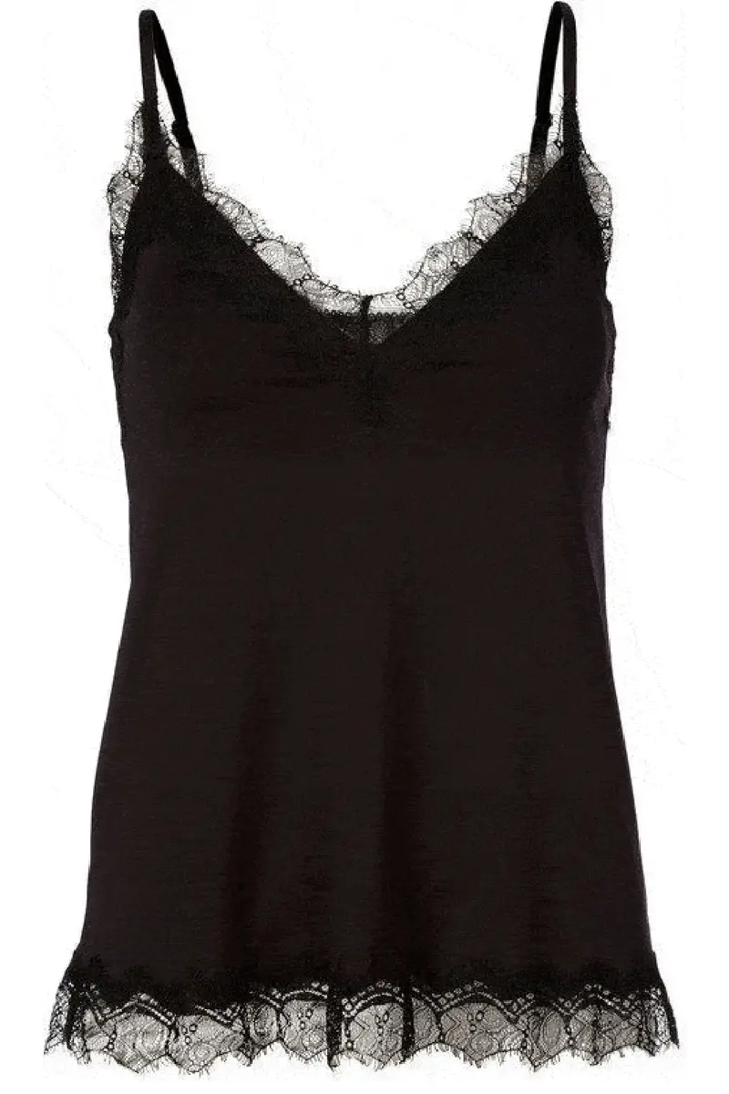 Rosemunde - Strap Top - Black