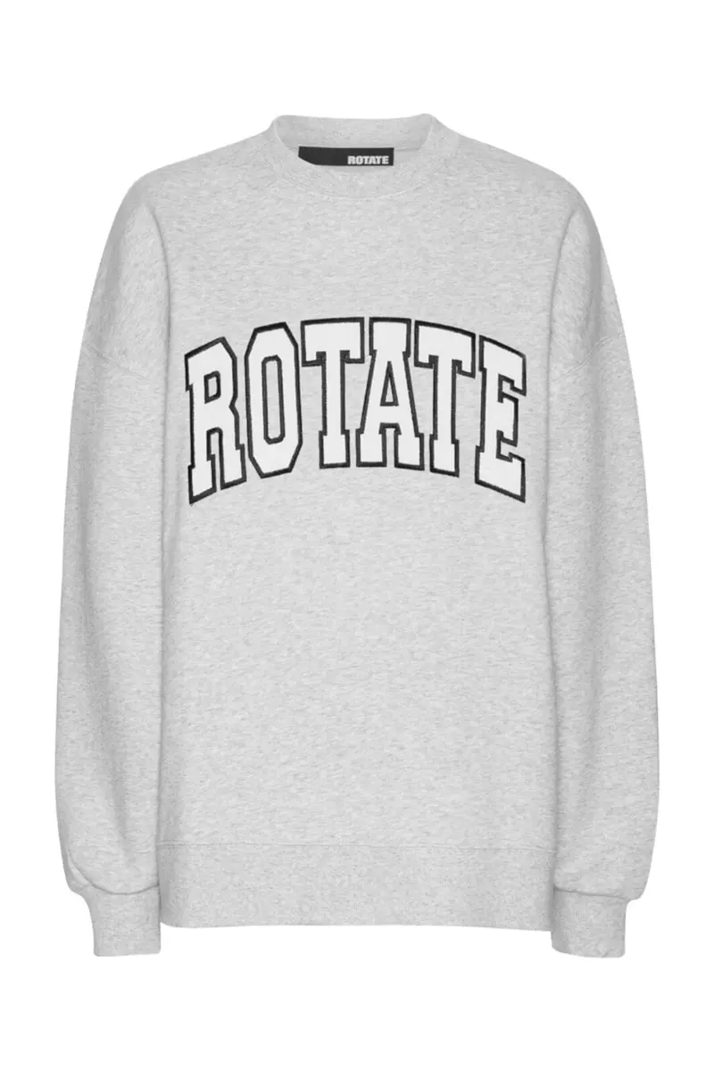 Rotate - Heavy Sweat Crewneck 1134271473 - 1473 Light Grey Melange