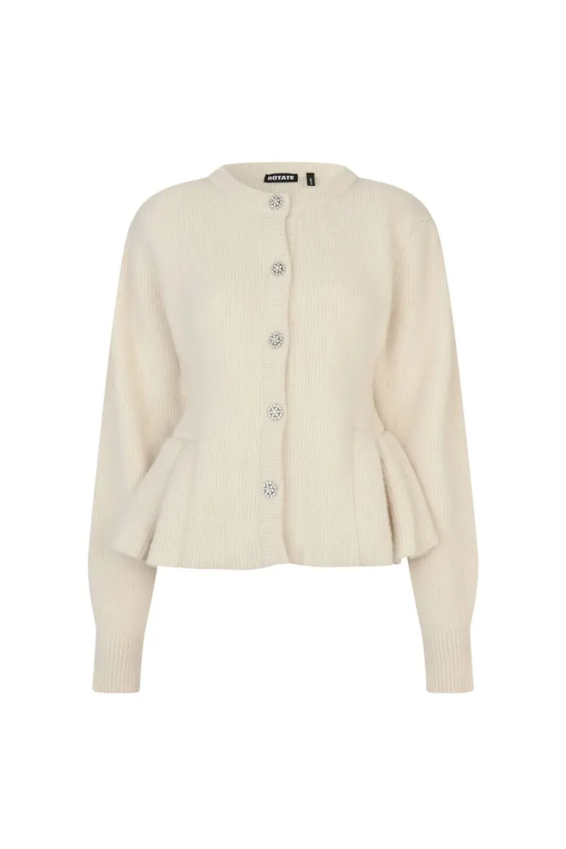 Rotate - Knit Bijoux Cardigan 116903857 - 857 Egret