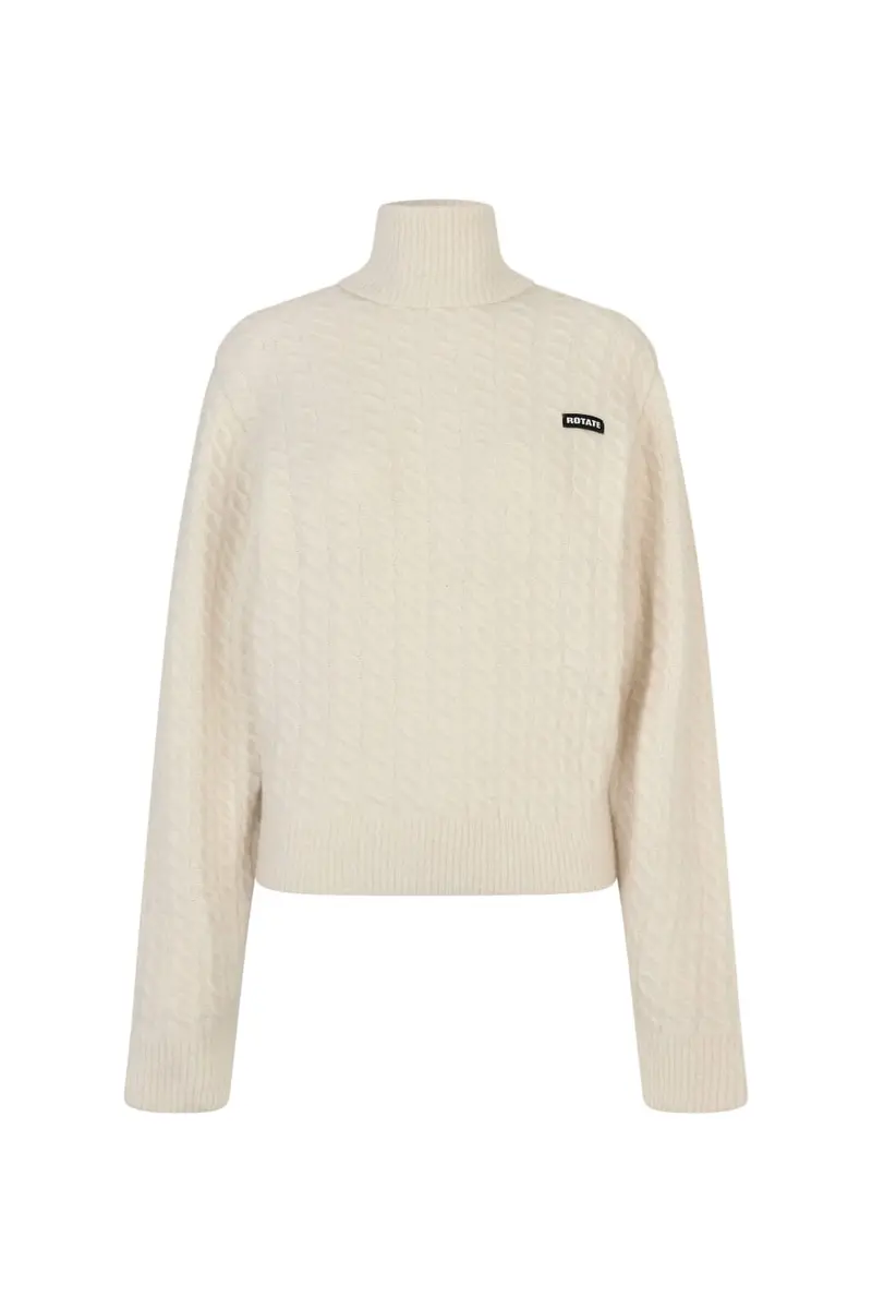 Rotate - Knit High Neck 116907857 - 857 Egret