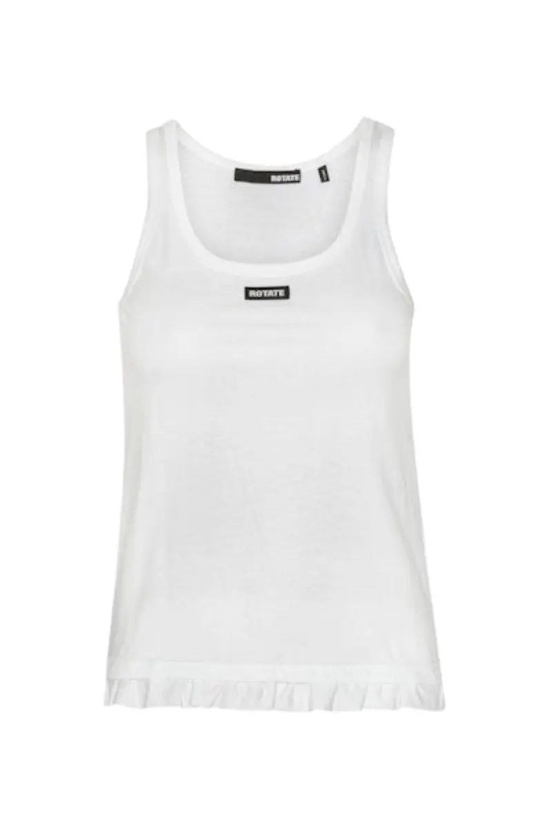 Rotate - Ruffle Hem Tank Top 115281400 - 400 Bright White