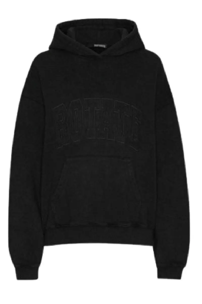 Rotate - Washed Heavy Sweat Hoodie 113449100 - 100 Black
