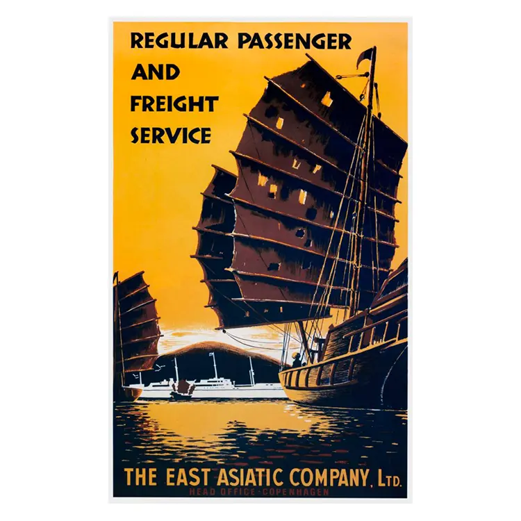 Saffron Ships | Plakat | 43,7 x 70 cm