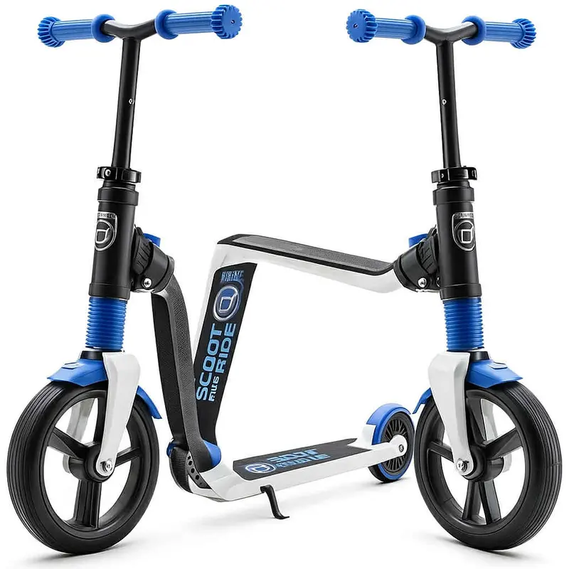 Scoot and ride - Highwayfreak scooter med sæde - blå