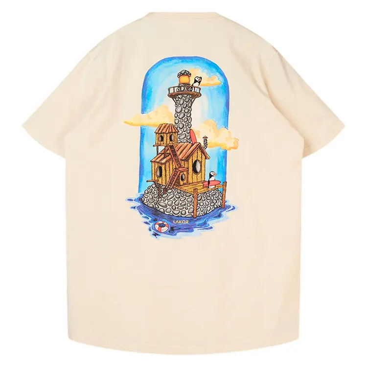 Sea Parrot Summerhouse T-shirt | Kortærmet T-shirt | Unisex | Bomuld
