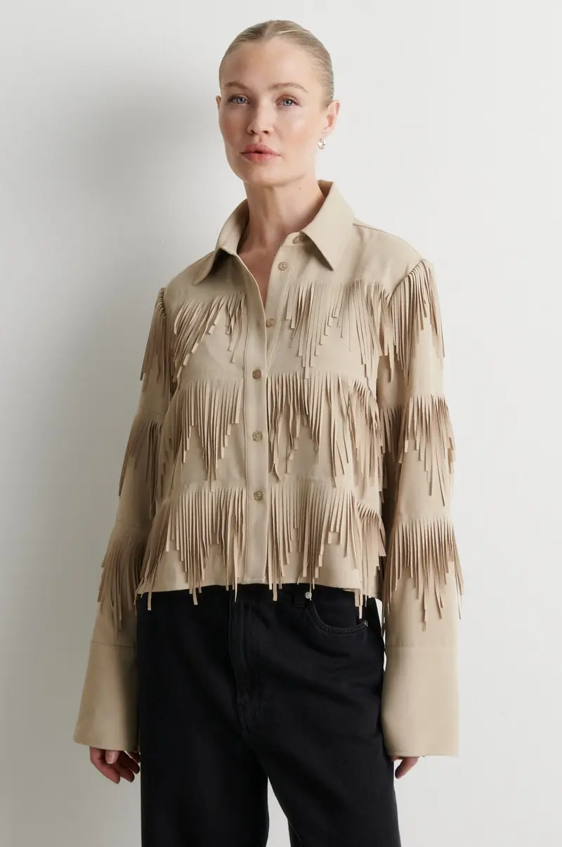 Second Female - Dancing Cropped Shirt 60230 - 6004 Chinchilla