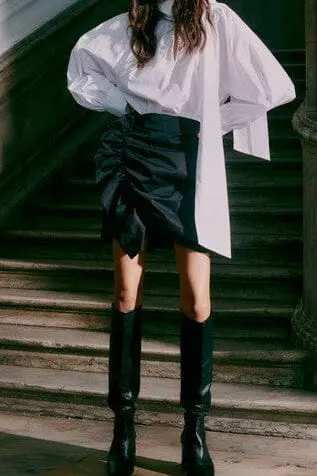 Second Female - Flary Ruffle Skirt 60190 - 8001 Black