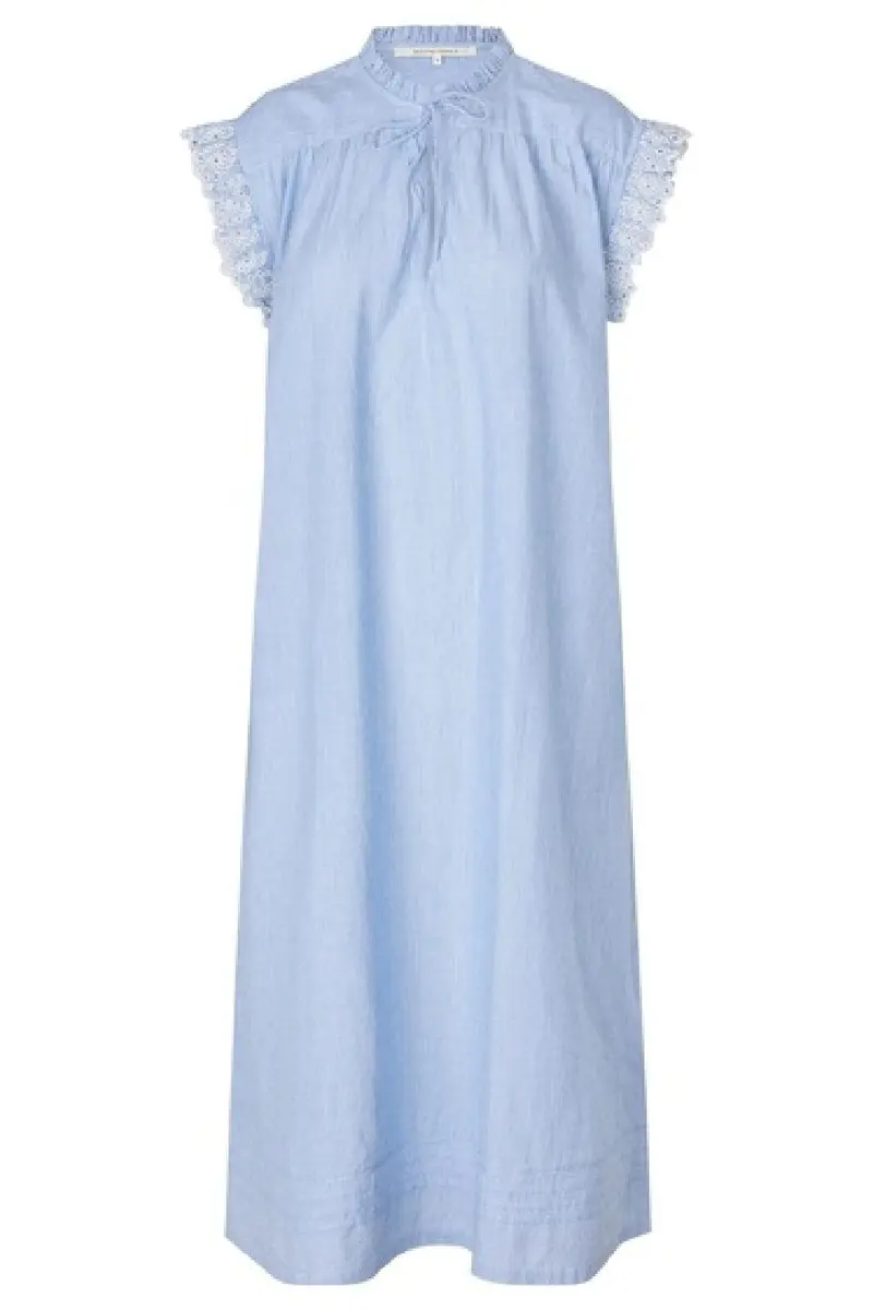 Second Female - Laure Dress 59715 - Light Blue Stripe 5039