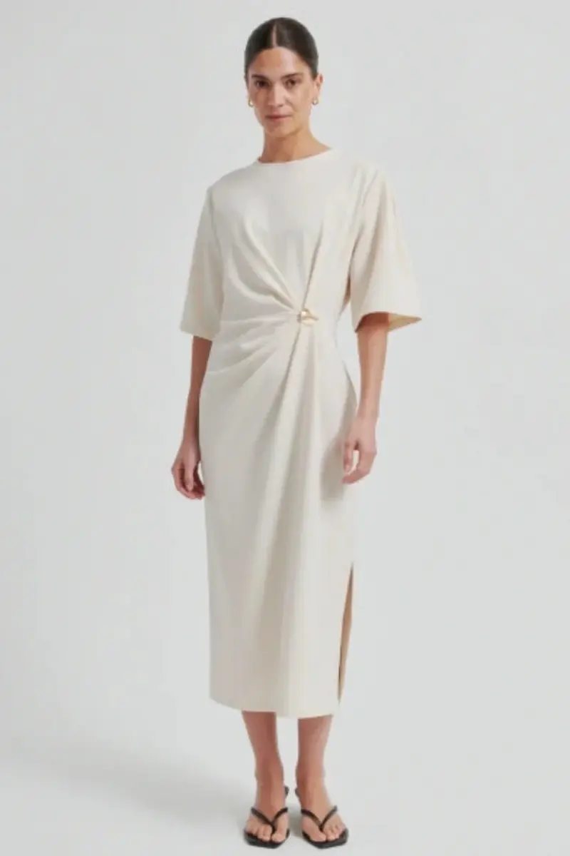 Second Female - Liana Dress 60498 - 0512 Soft Beige