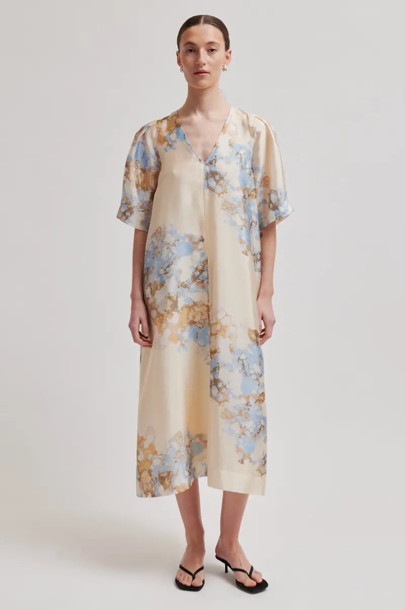 Second Female - Lugana Maxi Dress 59702 - 5126 Windsurfer