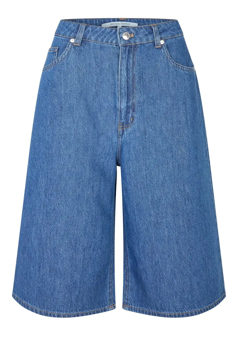 Second Female - Lukana Denim Shorts  60430 - 5997 Blue denim
