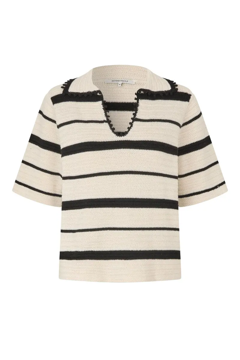 Second Female - Susi Knit Collar 60717 - 1015 Eggnog