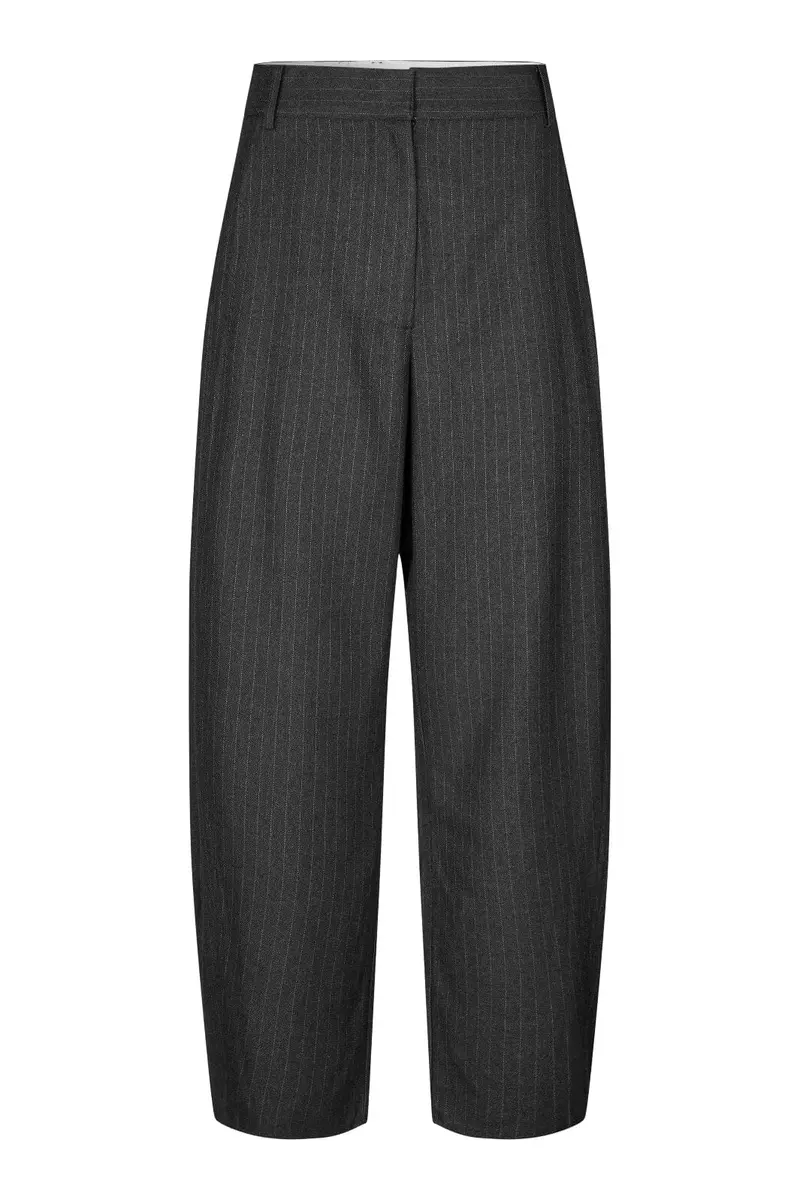 Second Female - Vienne Barrel Trousers 60946 - 7003 Dark grey melange