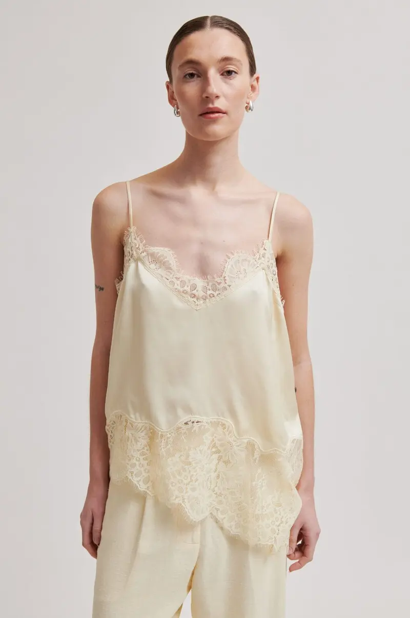 Second Female - Wilina Strap Top 60866 - 2063 Alabaster Gleam