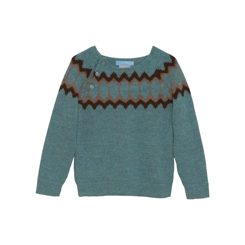 Serendipity Alpaca Raglan Sweater - Dusty Teal