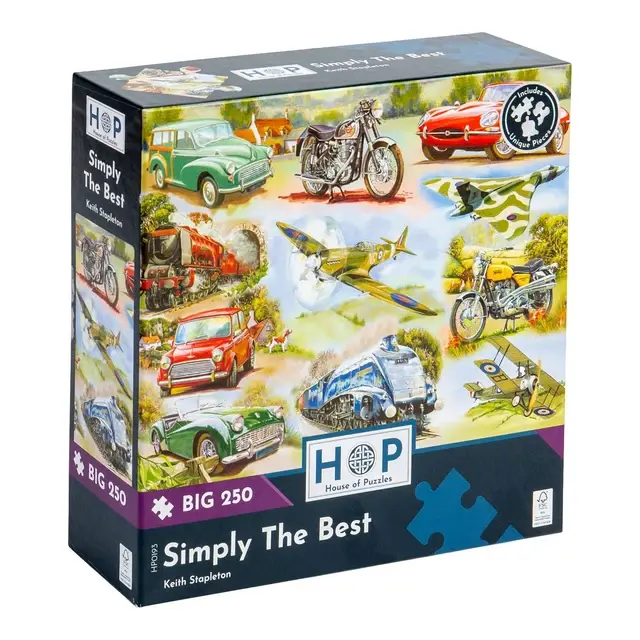 Simply the Best! 250 XL brikker puslespil fra House of Puzzles
