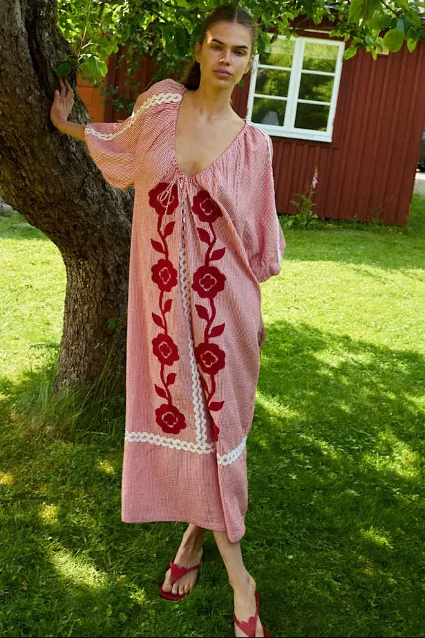Sissel Edelbo - Abelone Dress SE 1794 - Red Flower