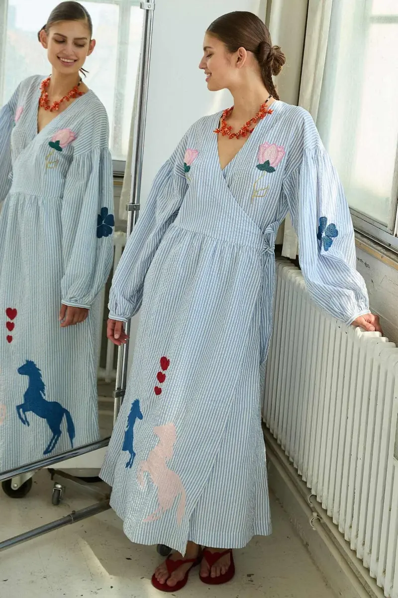 Sissel Edelbo - Caro Dress SE 1431 - Cashmere Blue