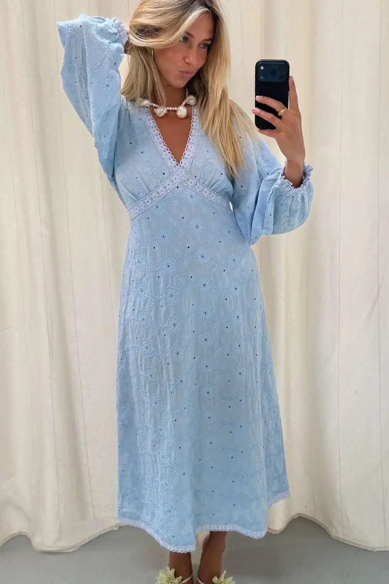 Sissel Edelbo - Delphine Dress SE 2103 - Cashmere Blue