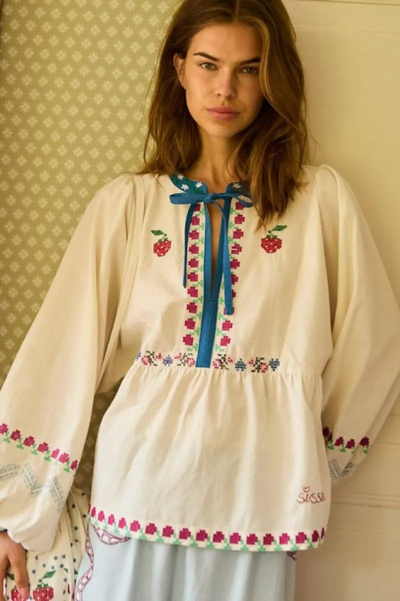 Sissel Edelbo - Falka Top SE 1810 - Off White