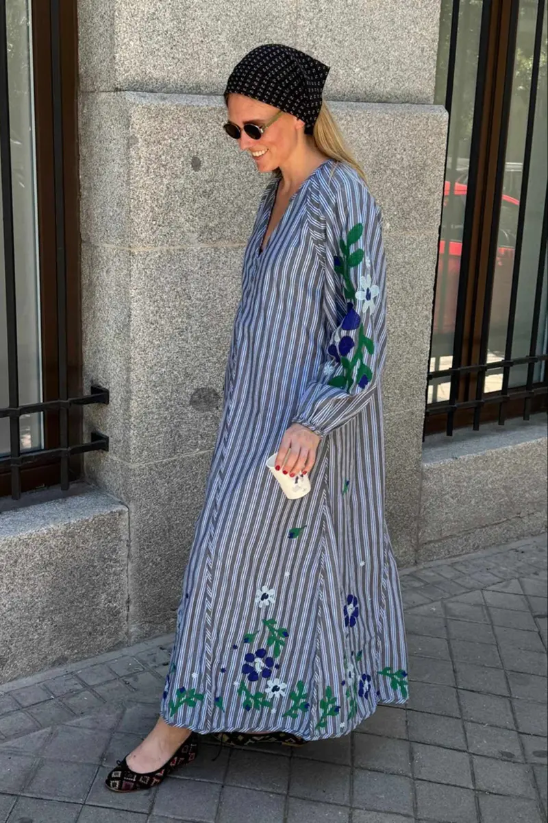 Sissel Edelbo - Fran Dress Se 2016 - Grey Stripes