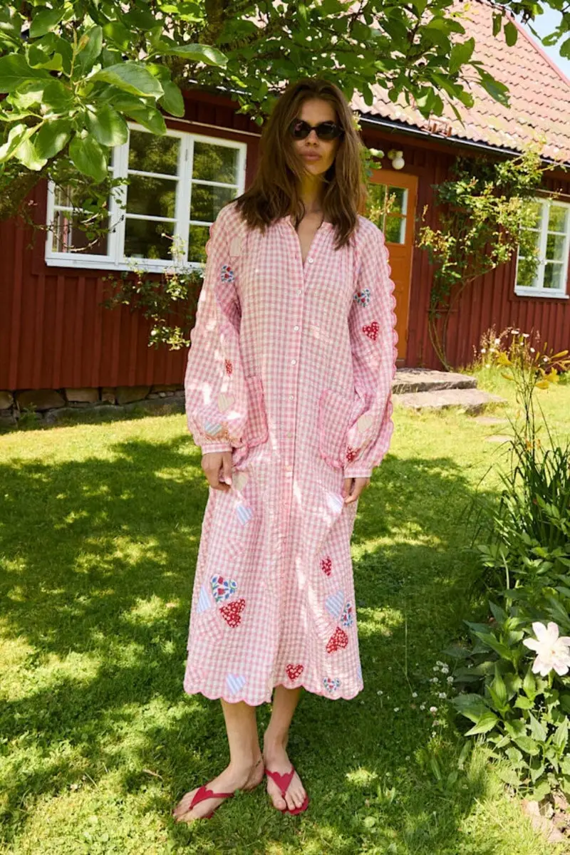Sissel Edelbo - Kamal Dress SE 1812 - Pink Checks