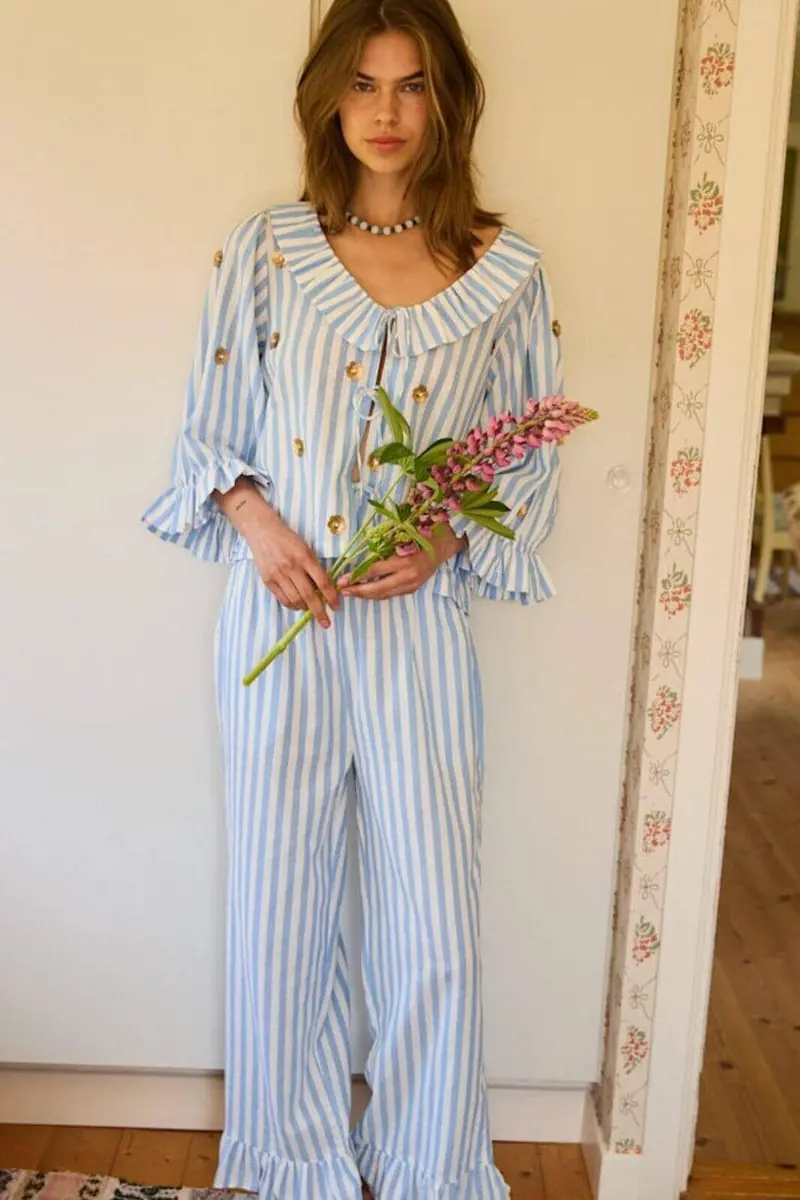 Sissel Edelbo - Kiki Pants SE 1814 - Blue Stripes