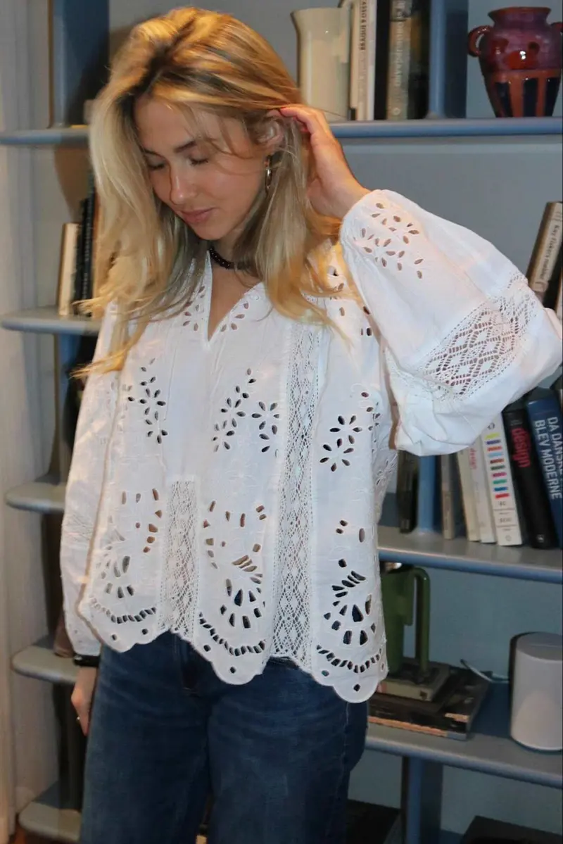 Sissel Edelbo - Mila Top SE 1780 - Ecru