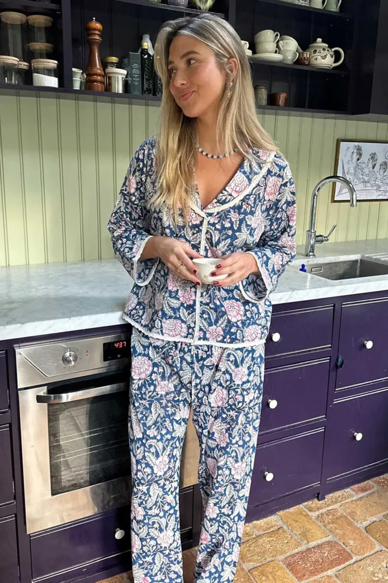 Sissel Edelbo - Neva Pyjamas Set Se 2031 - Blue Blossom